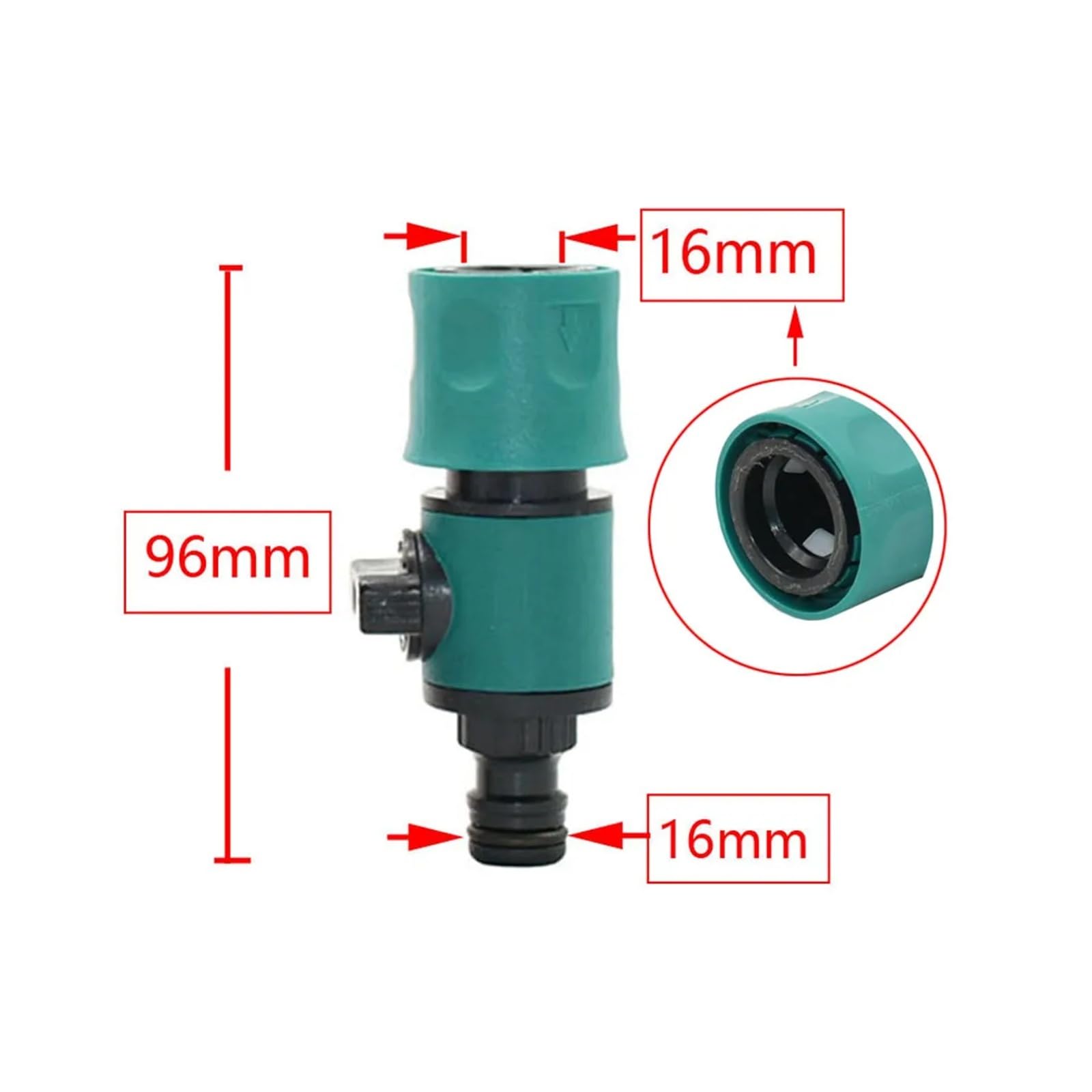 Raccordo rapido per tubo maschio da 3/4 di pollice per irrigazione a goccia da giardino, compatibile con Euro e USA, resistente raccordo giallo per soluzioni di irrigazione efficienti