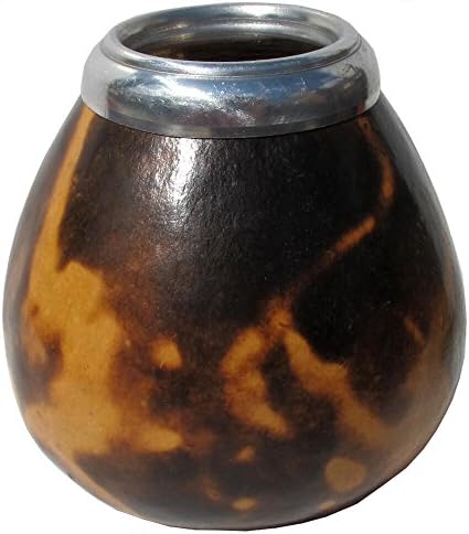 Natural Gourd to Drink Yerba Mate Dark with Fire Splash