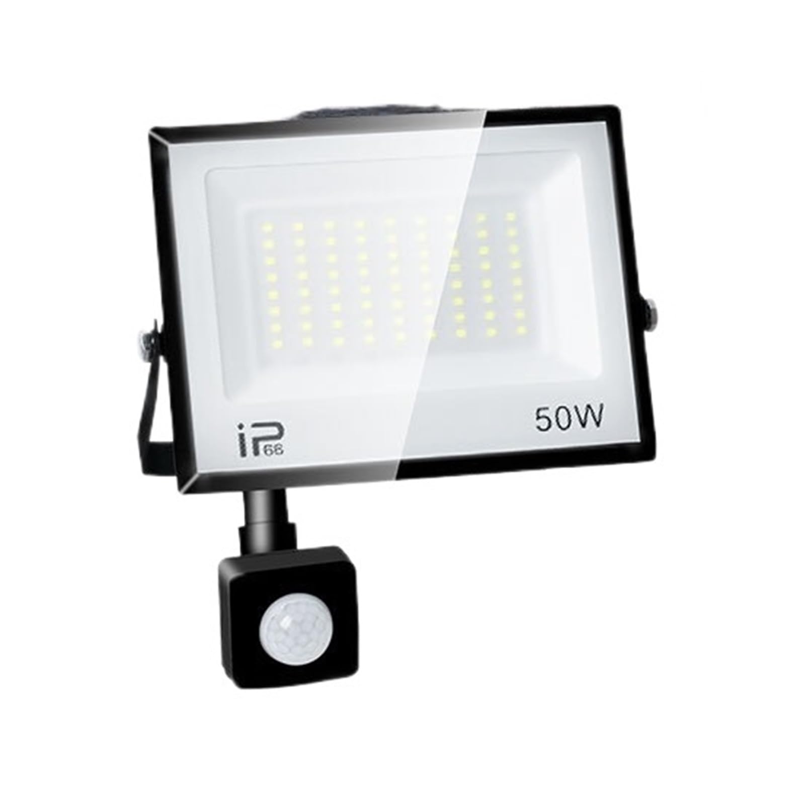 Ljljcqcns Cold White Led Motion Sensor Floodlight Outdoor Wall Light White Light 150W 100W 50W 30W 20W Ip66 Waterproof Led Spotlight For(,220V(175-265V)_50W)