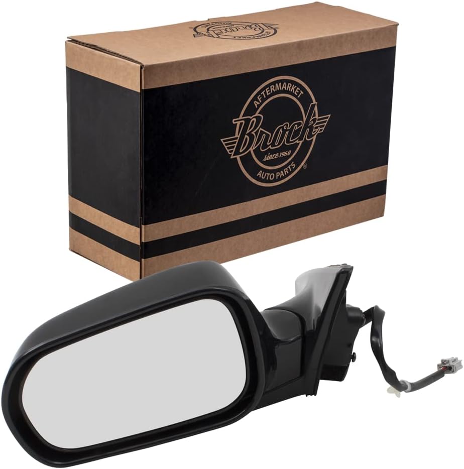 Brock Replacement Drivers Power Side View Mirror Ready-to-Paint Compatible with 99-02 Accord Coupe 76250-S82-K21ZH