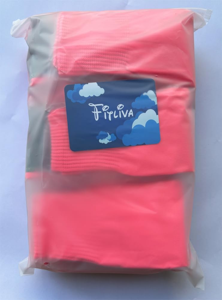 Fitliva Knee High Long Sports Socks Unisex Multicolor 3/6/12 Pairs - Image 7