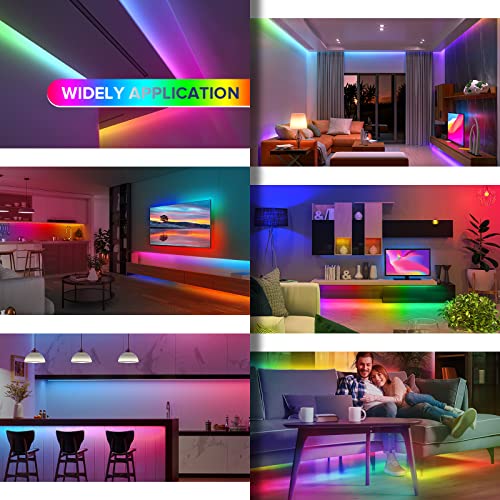 Image of SEZO RGB Smart IC COB LED Strip Lights Addressable WS2811 IC 24V 16.4ft /5m 576LEDs /m IP30 Color Chasing Flexible FCOB RGB Tape Light for TV Home Decor DIY(No Adapter & Controller)