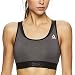 Reebok Women's Wireless Racerback Sports Bra - Medium Impact Bralette w/Keyhole Cutout