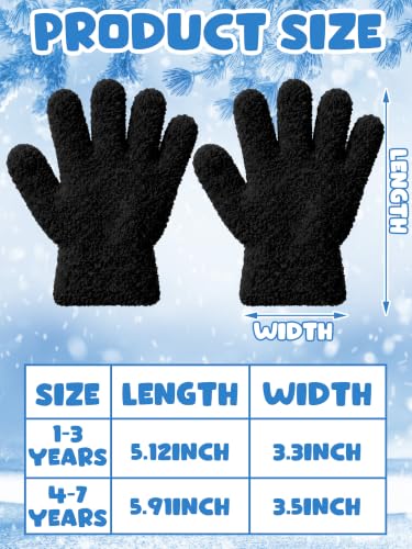 Image of EBOOT 3 Pairs Winter Kids Gloves Warm