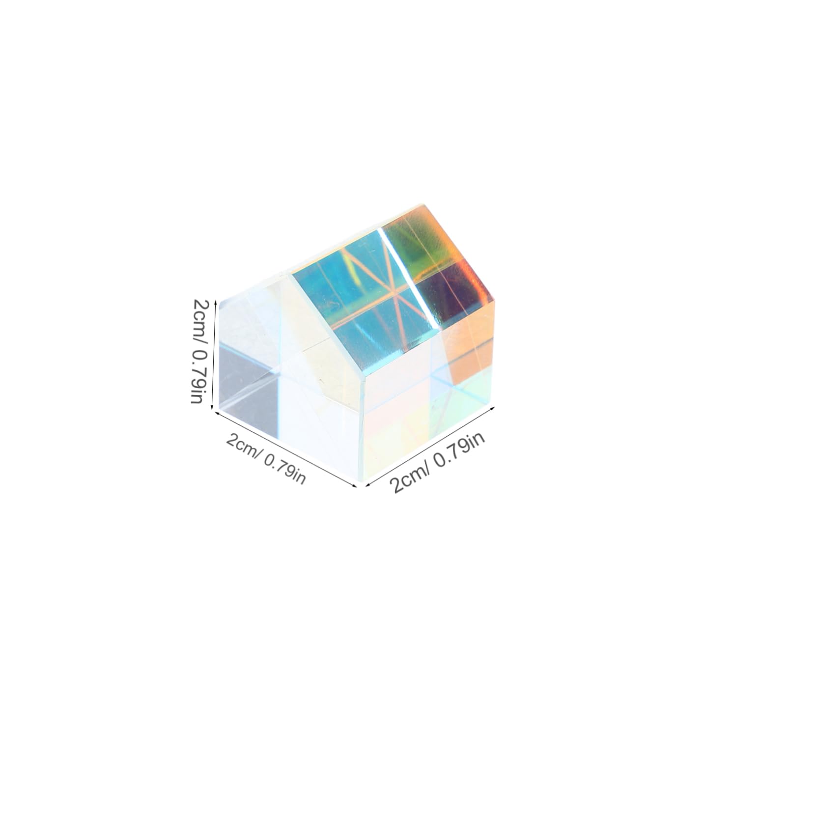 Cabilock Prism Suncatcher Glass Prism Sun Catcher Car Hanging Ornament Mini Cube Artisanal Glass Decor Unique Present