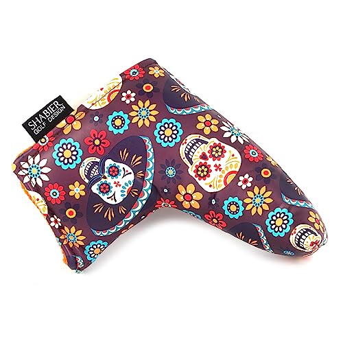 SHABIER Couvre-Club de Golf Motif tête de Mort pour Putter de Golf Blade – vue 2