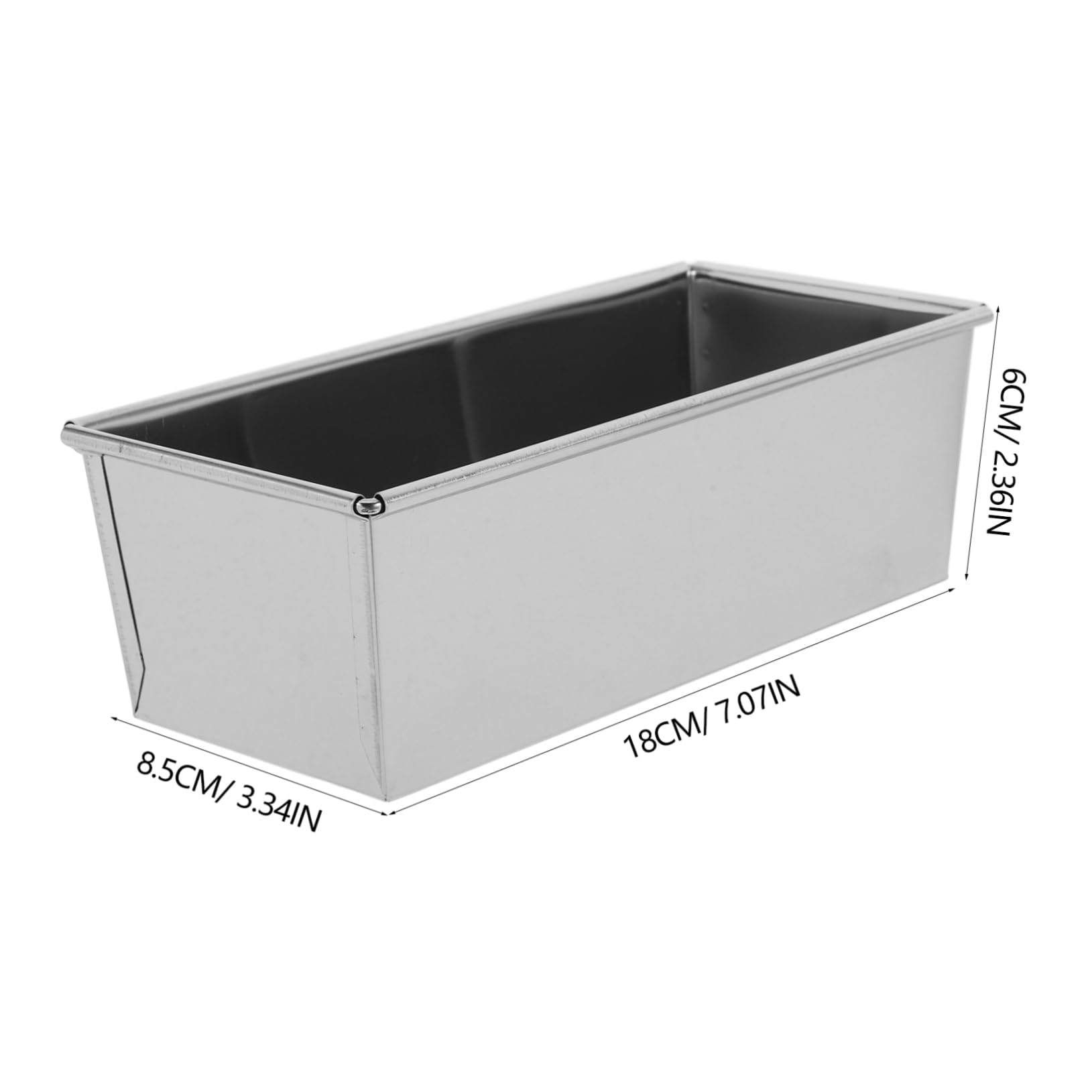 GRIRIW Stainless Steel Bread Toast Mold No Lid Loaf Pan Baking Pan Perfect for Sandwich Bread Even Heating