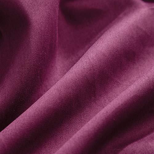 SUSYBAO Burgundy Duvet Cover Twin 100% Cotton 2 Pieces Set by SUSYBAO - Used condition - Image 5