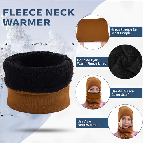 Image of FZ FANTASTIC ZONE Winter Beanie Hats Scarf Touchscreen Gloves for Men Women