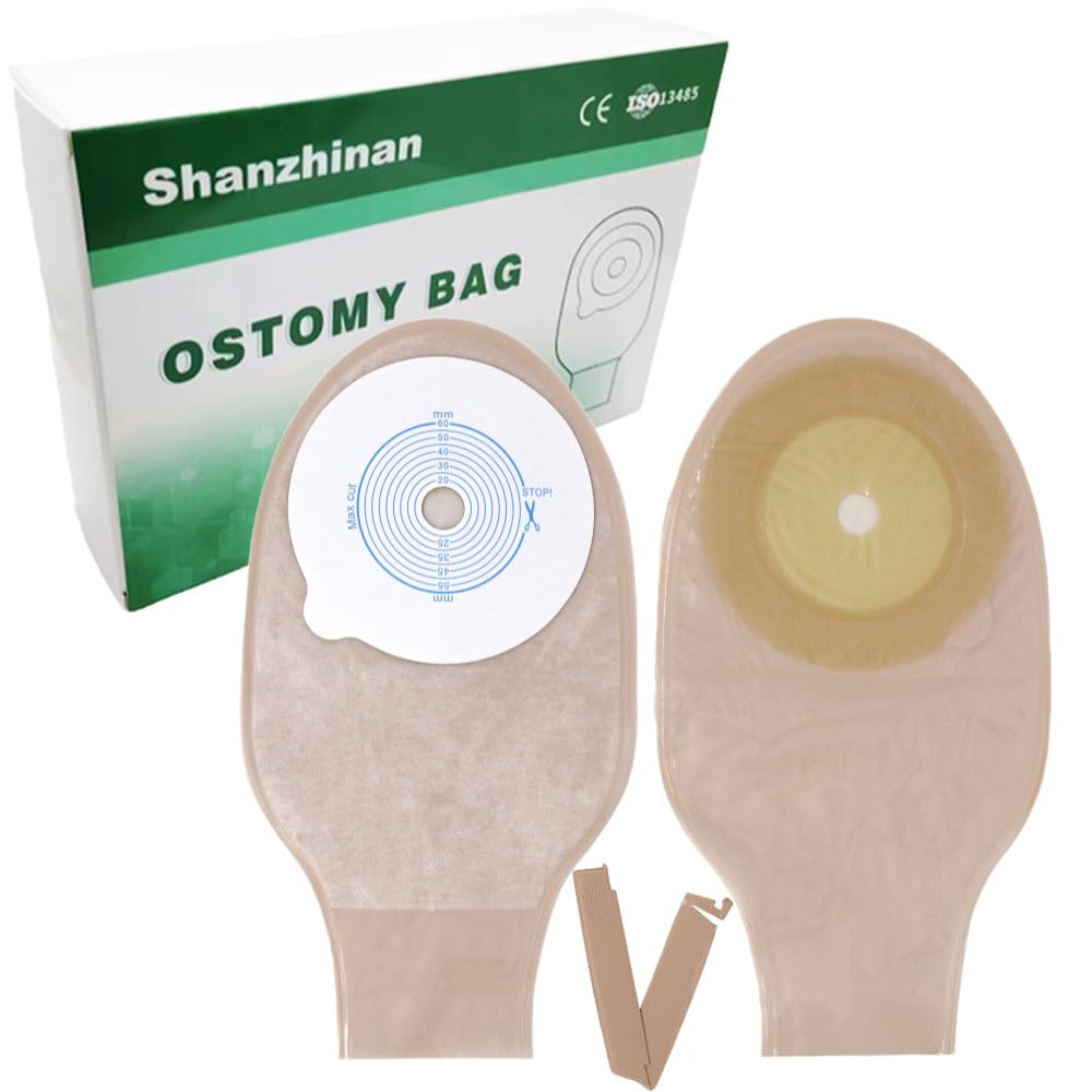 30PCS Colostomy Bags Ostomy Supplies for Ileostomy Stoma Care Cut-to-Fit?15mm-60mm?