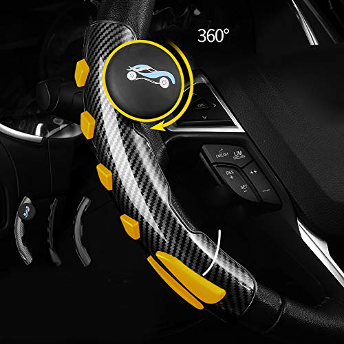 Ajcoflt Amplificadores da tampa do volante do carro Engrenagem auxiliar da direção de esfera Suprime