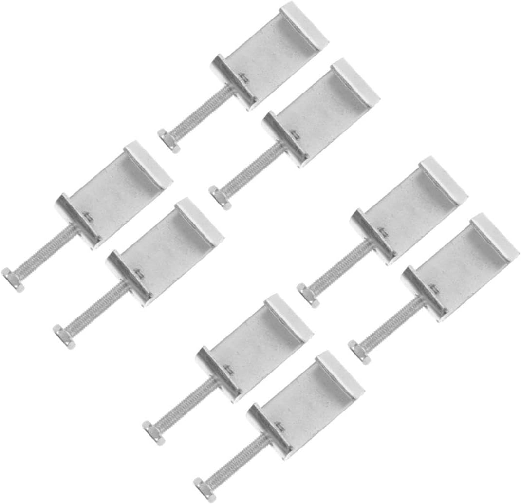 Veemoon 4sets Professional Grade c Clamps High Strength Stainless Steel Small c Clamp for Woodworking Fence Clamps 2pcs*4