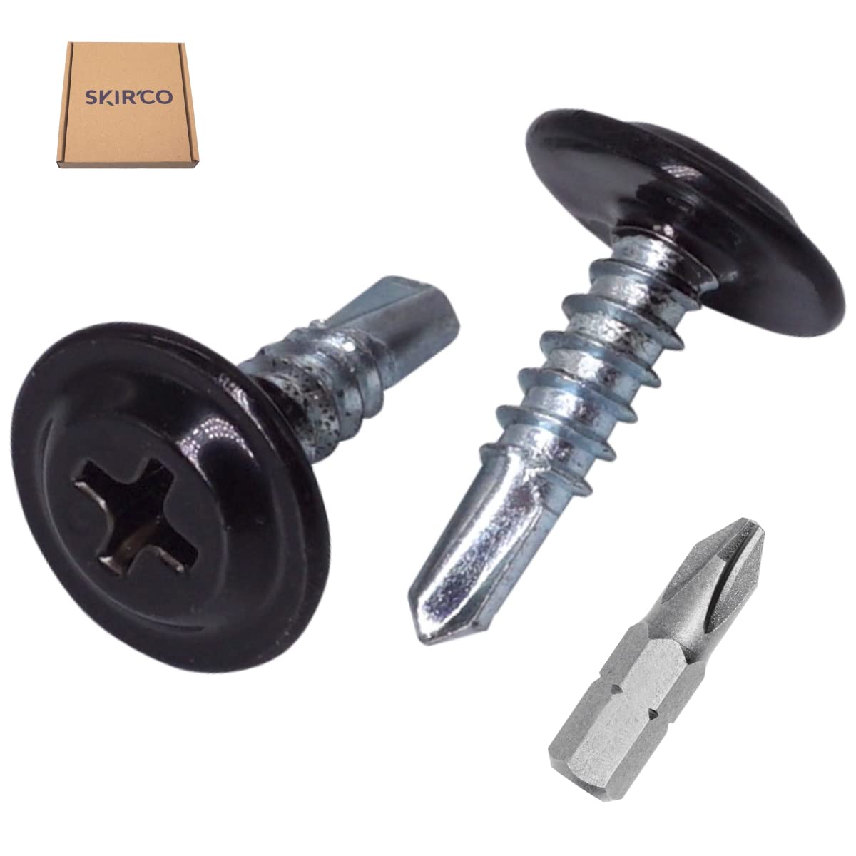 SKIR'CO (Pack of 150 pcs) Painted 4.2 x 16 mm Self Drilling Screws, Phillips Modified Truss Head, Sheet Metal Screw - Image 2