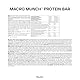 Bulk Macro Munch Proteinriegel | White Chocolate Pistachio | 12 x 62g | 20g Protein pro Riegel | Wenig Zucker | Hoher Ballaststoffgehalt | Dreischichtige Textur | Perfekt für unterwegs