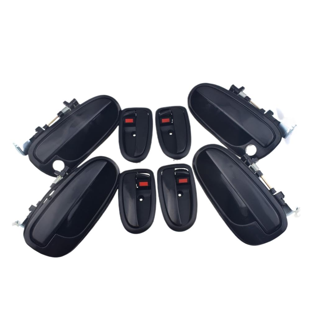 Filwy Onecolor 8 Pcs Exterior And Interior Door Handle Compatible With Matrix Lavita 2001 2002 2003 2004 2005 2006 2007 2008 2009 2010 1.5L 1.6L 1.8L Front Rear Left Right Driver Passenger