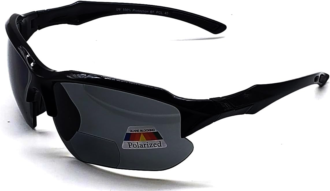 Polarized Bifocal Sunglasses Reading Glasses for Men Women Sports Wrap Mirror Fishing Baseball Cycling