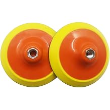 6 Inch Hook and Loop Rotary Backing Plate 2Pcs for Rotary Polishing Machine with 5/8" Thread