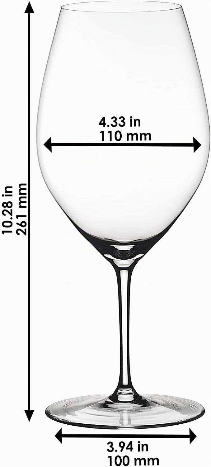 Cosecha Privada Copas Riedel 001 - Envío 24H para regalo - 4 Unidades - Wine Friendly 001 -Mejor Copa Vino Tinto Cristal Fino - Enviado