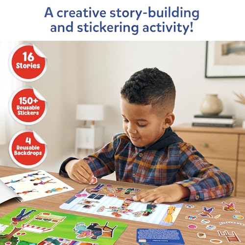 Image of Skillmatics Activity Kit - Creative Storytelling & Skill Building with 150+ Reusable Stickers, Educational, Mess-Free Fun, Preschool & Kindergarten Toy, Gifts for Kids Ages 3, 4, 5, 6, 7