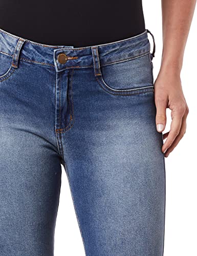 CALÇA JEANS VESTA ANKLE SUPER HIGH Feminino,Azul,40