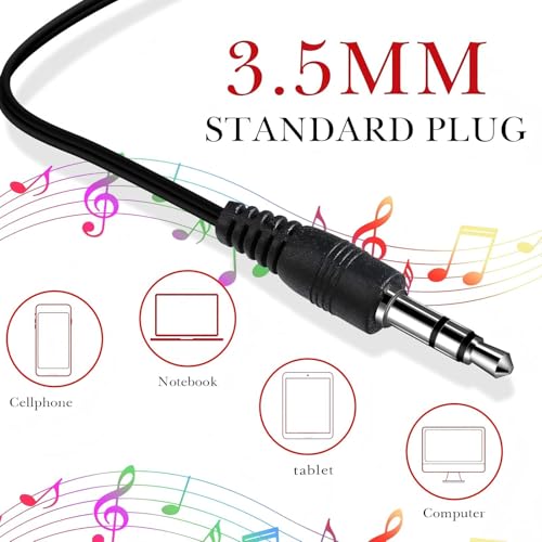 Image of Kanayu 100 Pack Wired Earbuds Bulk for Classroom, 3.5MM No Mic,Red