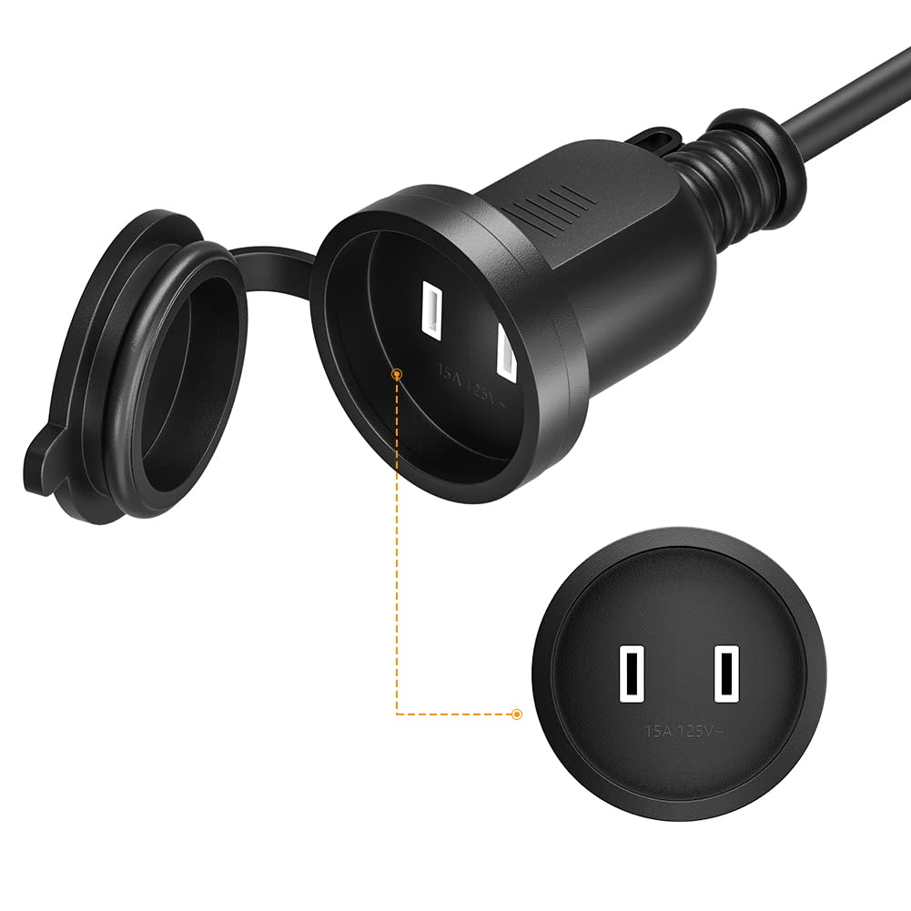 Amazon.co.jp: POWSEED 屋外 防水 延長コード 延長ケーブル 15A/125V