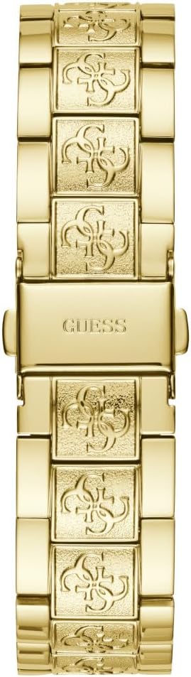 Side view of the GUESS W1280L2 watch, showing the crown for time adjustment.