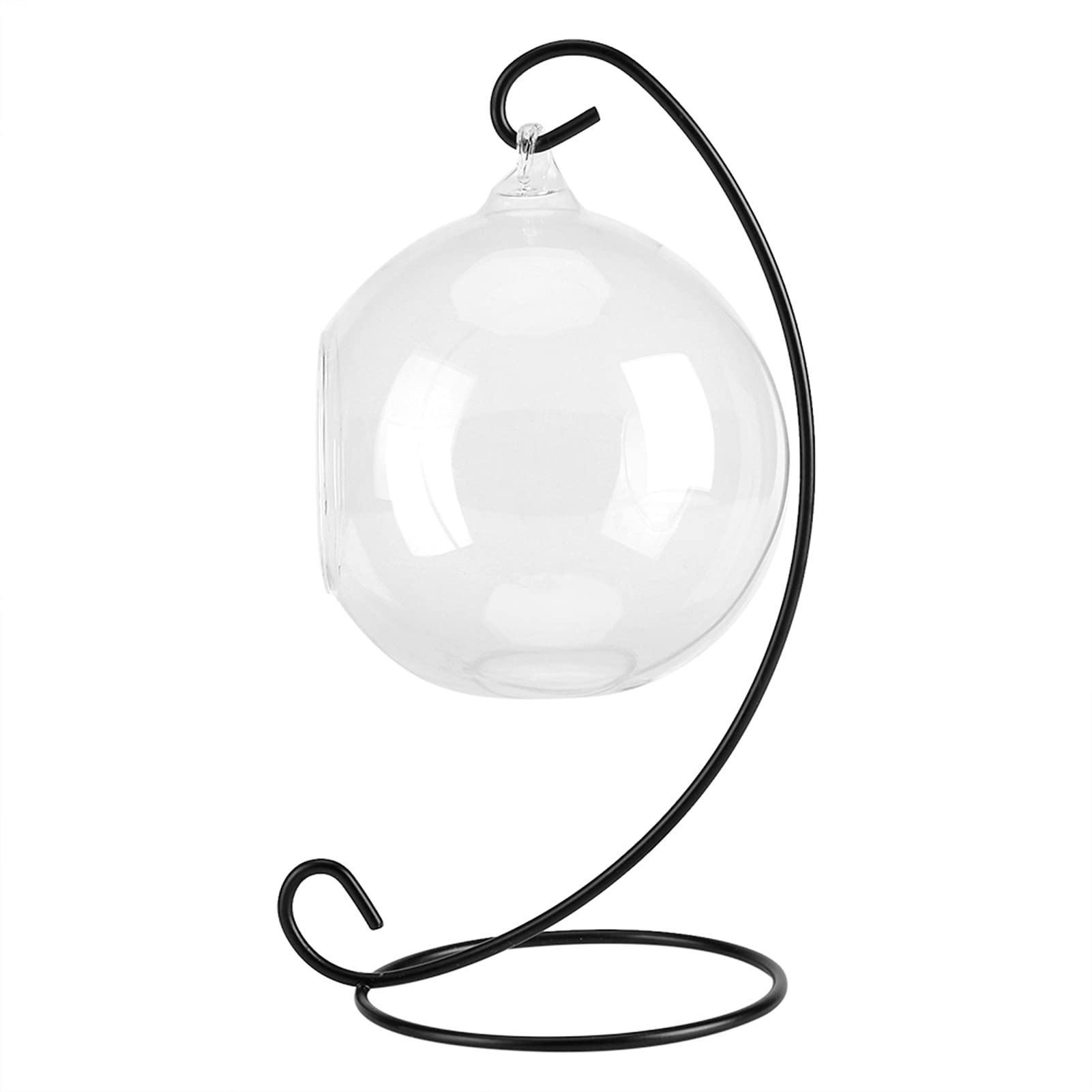 Vidrio De Borosilicato, Jarrón De Vidrio Colgante, Terrario Grande Con Marco Para Plantas De Aire, Jardineras Suculentas