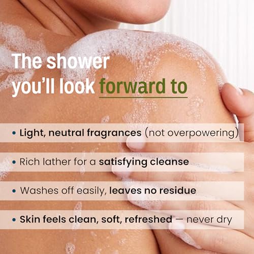Image of WildOak Brightening & DeTan Body Wash | 750 ml Value Pack | Kojic Acid, Alpha Arbutin, Hyaluronic Acid, Probiotics, Niacinamide & Ceramides | Brightening Shower Gel for Glowing Skin, Pigmentation
