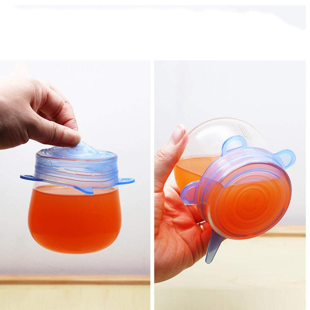 Yimidon 12 Pack Coperchi in Silicone Alimentare Estensibile, Coperchio