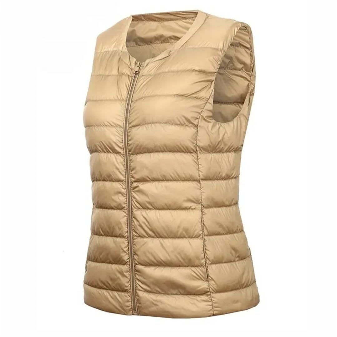 Gilet Sans Manches Pour Femmes Gilet Chaud Coupe Ajustée Doublure Chaude D'hiver