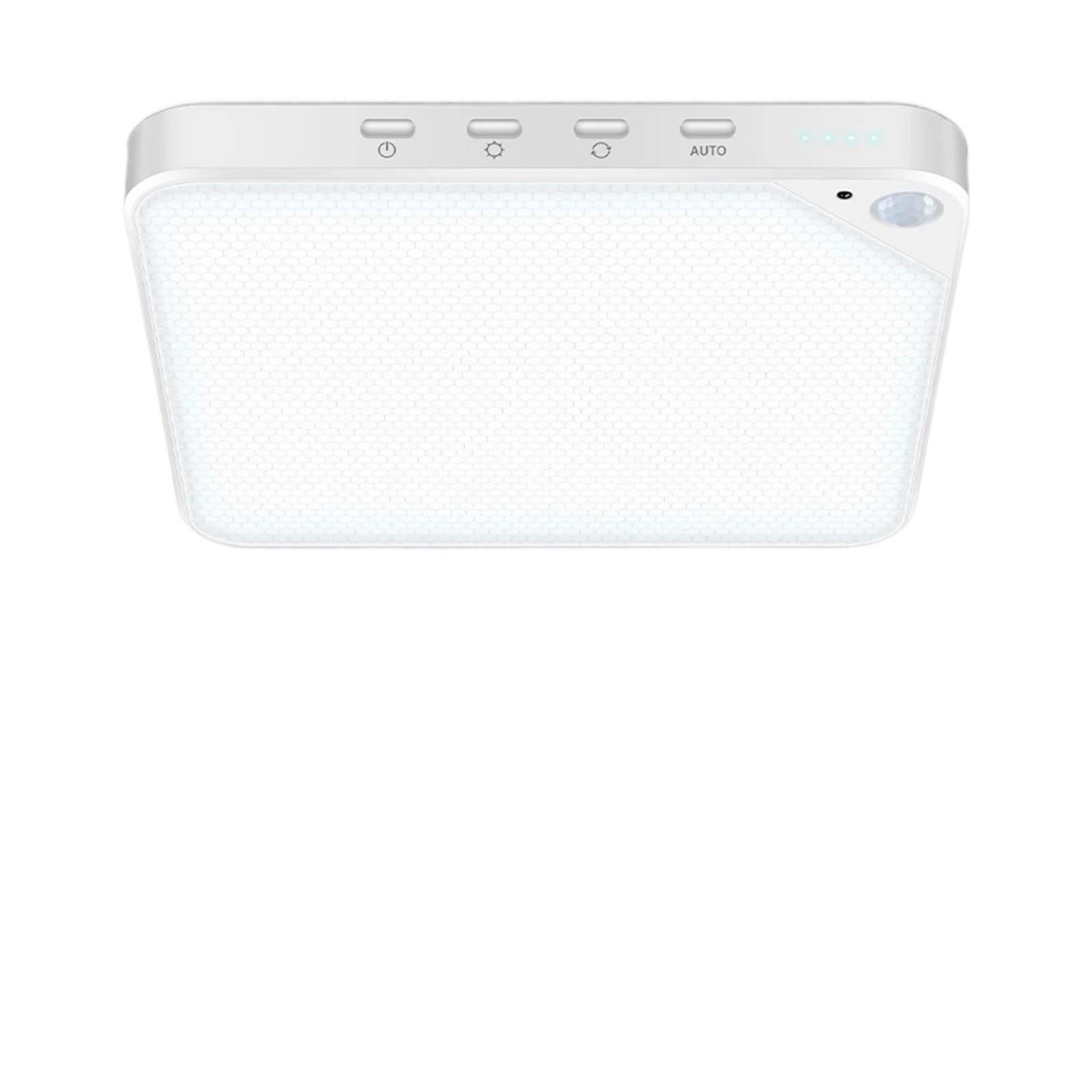 Plafon LED Techo,Luz LED Techo Lámpara de techo con sensor movimiento recargable 8 W y mando a distancia, batería 5000 mAh, LED magnético for ducha, garaje, pasillo, armario(Square Ceiling Light,8W)