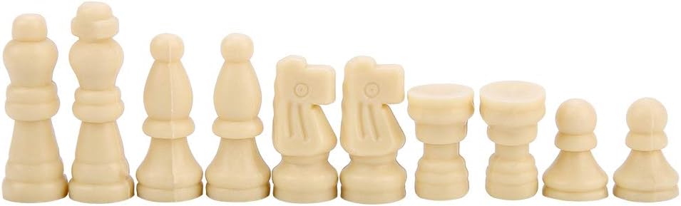 32pcs International Chess Set, Solid Chess Pieces Entertainment Tool Chess Set Checkers Game Board