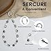 KARENSKEYS Phone Charm Strap, Sparkling Crystal Beaded Lanyard with Tether Tab &Metal Buckle for Cellphone, Wrist Keychain for Car Keys with D Ring for Women.