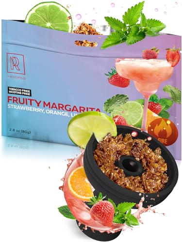 Hookah Flavors Margarita - 2.8 ounce of Hookah Shisha Tobacco Free - 80g of Hookah Tobacco & Nicotine Free Shisha with Real Organic Sisha Hooka Flavors