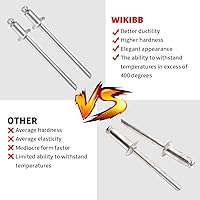 Vista 5 de WIKKIB 2 piezas NOS Dash Rosette Remache acero inoxidable para AMC Ford GM y más autos