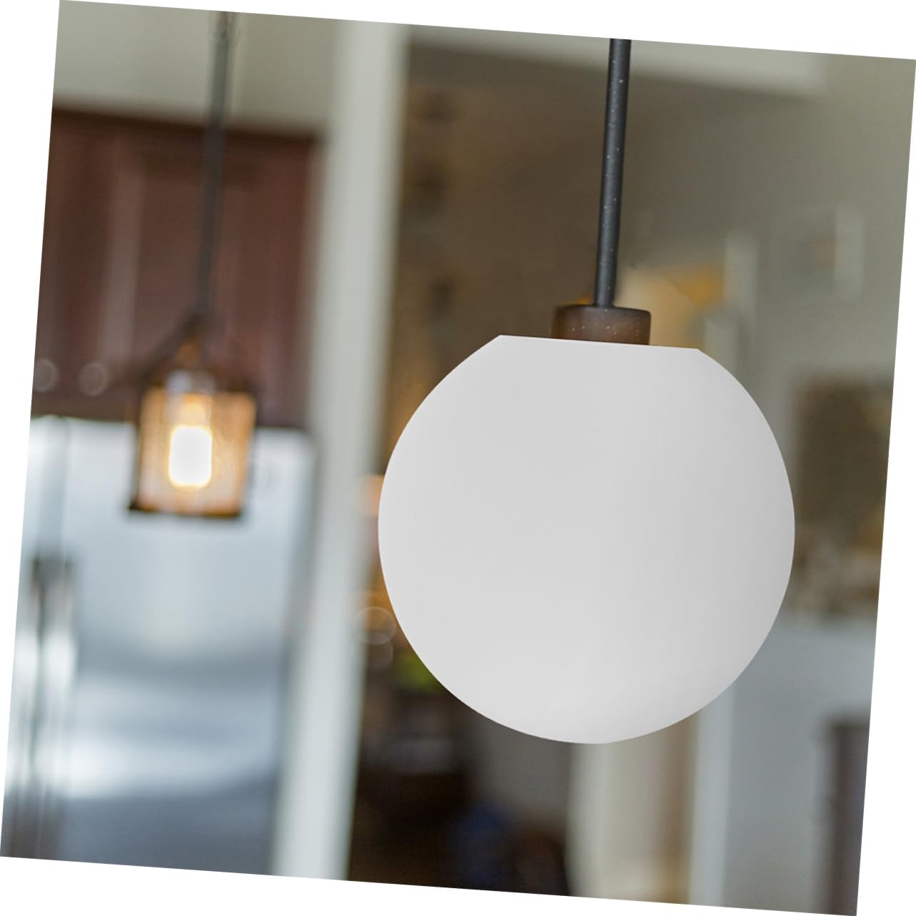 Spherical Frosted Glass Globe Lampshade for Pendant Lighting Modern Decorative Replacement for Living Room Bedroom Dining Room Easy Installation Central