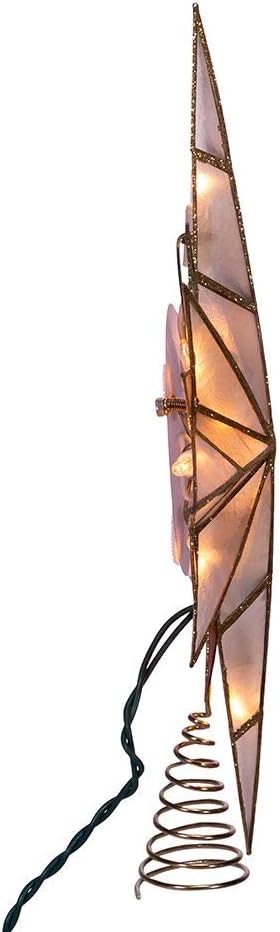 Kurt S. Adler 10-Light Bethlehem Capiz Star Multi-Tip Treetop