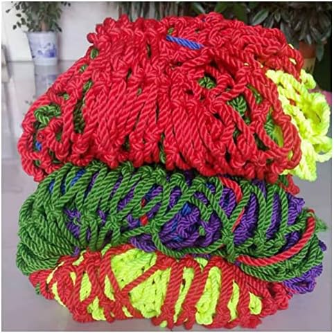 Multi-Colored Playground Protection Mesh, Waterproof Kids Climbing Safety Net, Cotton Fishnet Wall Decor, 3x6m Hemp Rope Fence for Safe Outdoor Play