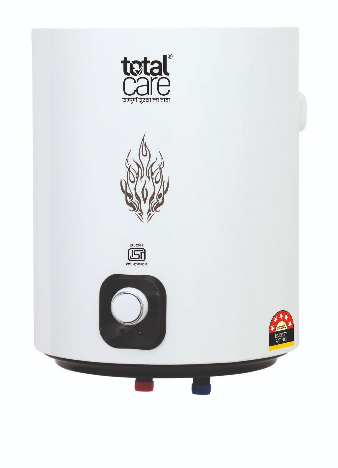 TOTAL CARE Geyser royal plus glassline (abs body) - 25 ltr Suitable-High-rise Buildings|8 Bar High Pressure rating |Made for Kitchen and Bathroom