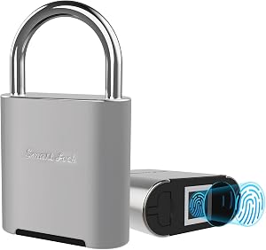 Cadenas à empreinte digitale, cadenas biométrique, cadenas intelligent avec clé d'urgence, cadenas étanche pour gymnase, école, piscine, terrain de sport