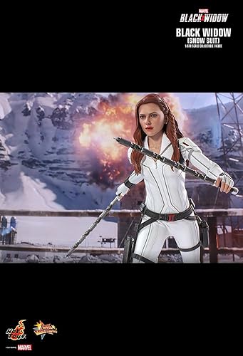 Miniatura 7 de Hot Toys Marvel Comics Black Widow Black Widow (versión traje de nieve) figura coleccionable a escala 16