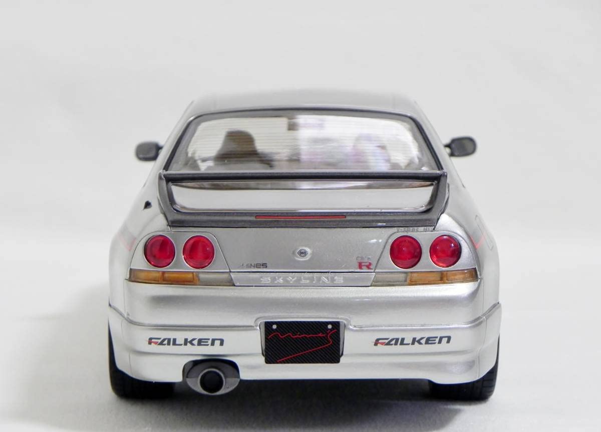 Amazon | OttO 1/18 Mine's SKYLINE GT-R BCNR33 シルバー 未展示 日産