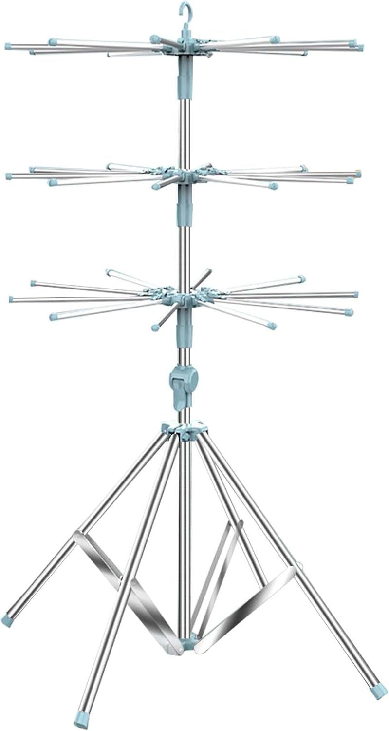 JAUREE Clothes Drying Rack Folding Indoor, Foldable Towel