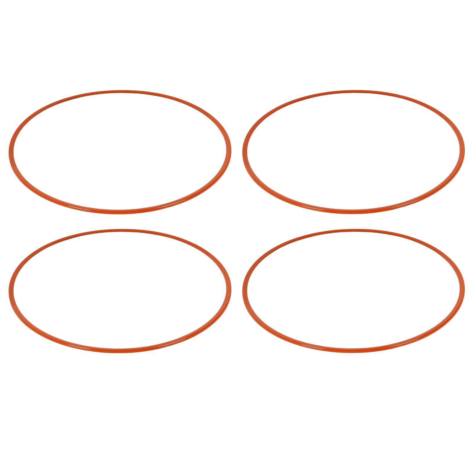 Akozon Osłona Koła 20 Cali ABS Pomarańczowy 4 Szt, do Felg (ORANGE)