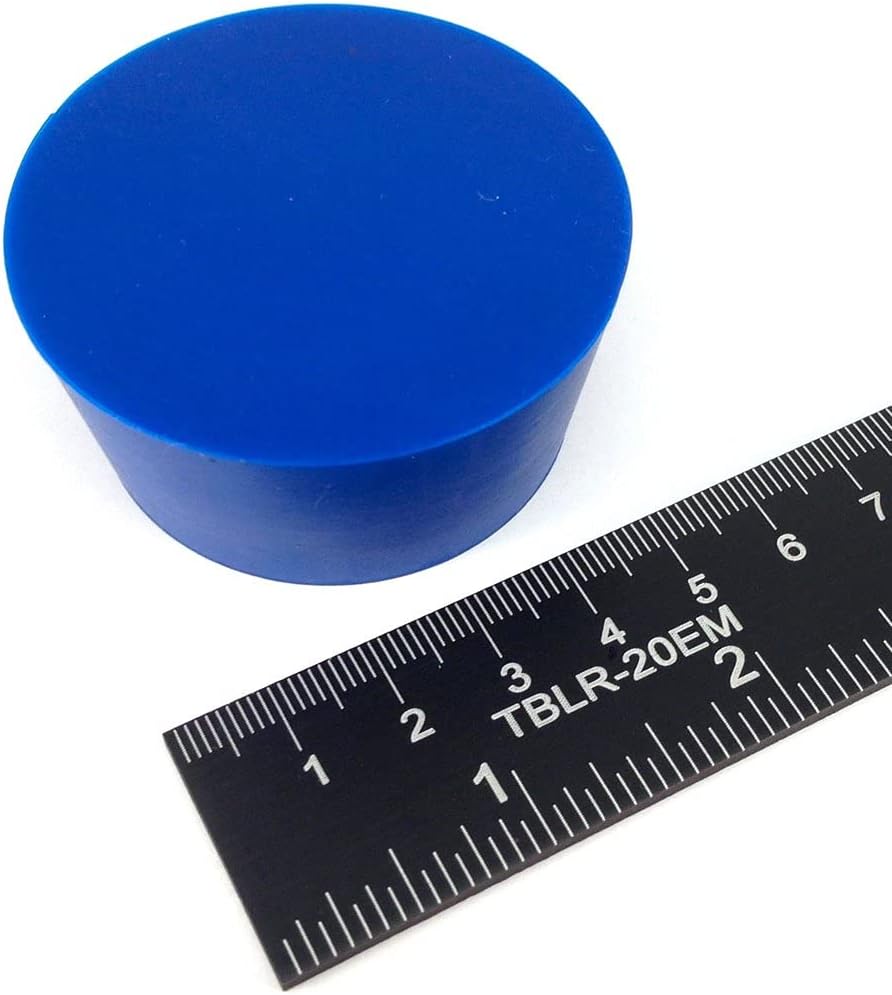 High Temp Masking Supply 1-7/8" x 2-3/16" Silicone Rubber Plug - Hollow Tapered Stopper for Powder Coating, Painting, Automotive, TIG Weld Back Purge - Non-Toxic, Flexible, Reusable HTP11 (5 Pack)