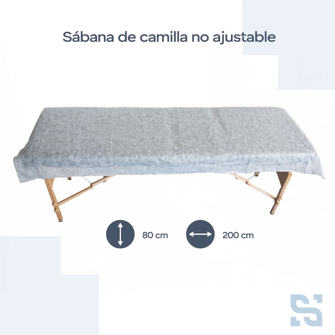 Sábanas Desechables No Ajustables de TNT. Fabricado en España. Tamaño 80x200. (200)
