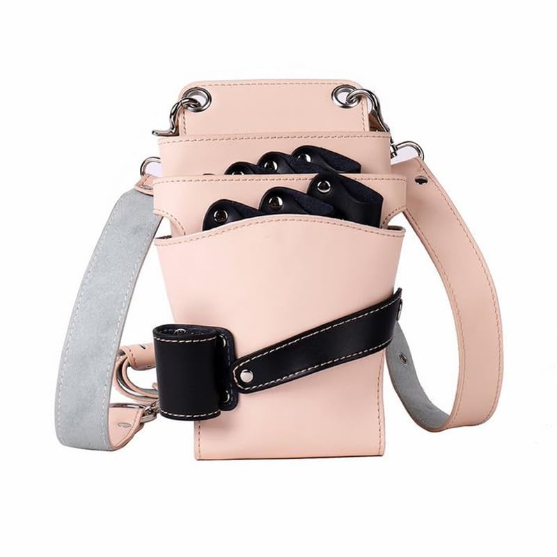 Sac pour matériel de coiffure Sac de ciseaux à cheveux pliable, étui à peigne, sac de taille, sac messager, support de pochette, étui for ciseaux de coupe de cheveux de salon de coiffure, sac de barbi