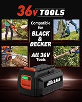 36V 2.5Ah Akku für Black und Decker, Powtree LBXR36 für Black Decker Akku – Ansicht 5