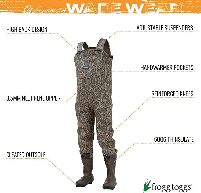 FROGG TOGGS Amphib Neoprene Bootfoot Camo Chest Wader